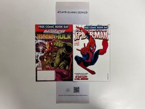2 Free Comic Book Day Comics Marvel Comic Books # ‘07 AA Spiderman Hulk 98 JS32