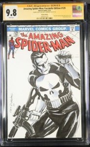 Amazing Spider-Man:Facsimile Edition(2023) #129(CGC 9.8) Signed Sketch Isherwood
