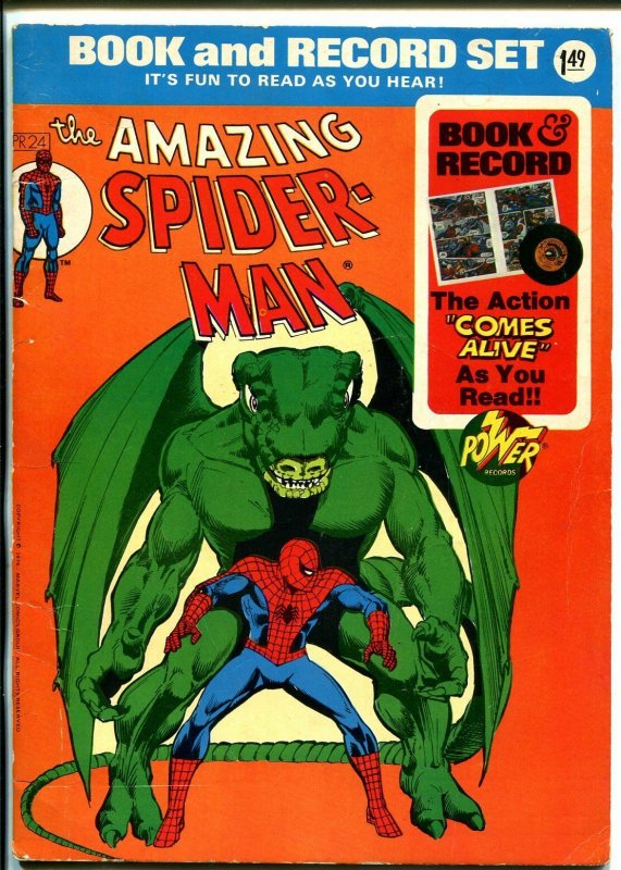 Amazing Spider-man Book & Record Set #PR241978-Spider-man-comic-NO  record-VG