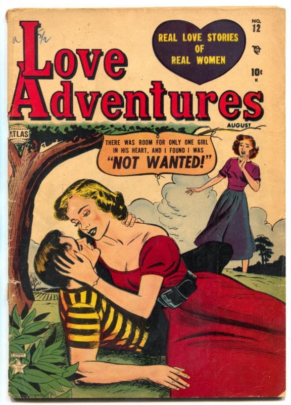Love Adventures #12 1952- Atlas Romance- Jay Scott Pike VG-