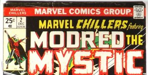 MARVEL CHILLERS #2 Modred The Mystic Chthon Darkhold 1975 FN MCU Marvel Comics 