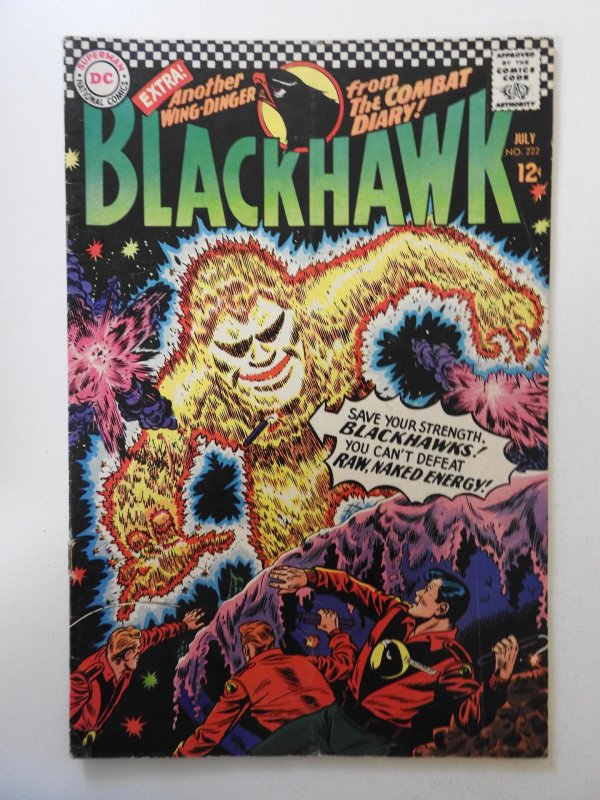 Blackhawk #222 (1966) VG- Condition cover and 1st 2 wraps detached bottom staple