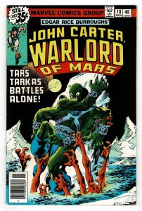 John Carter Warlord Of Mars 18   1st Frank Miller published Marvel work