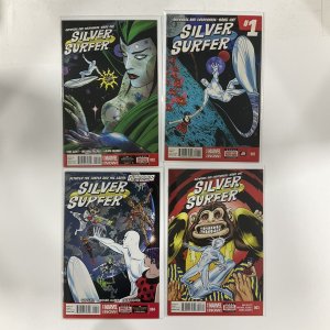 SILVER SURFER 1-4 1 2 3 4 LOT SET OF 4 NM NEAR MINT ALLRED MARVEL 2014