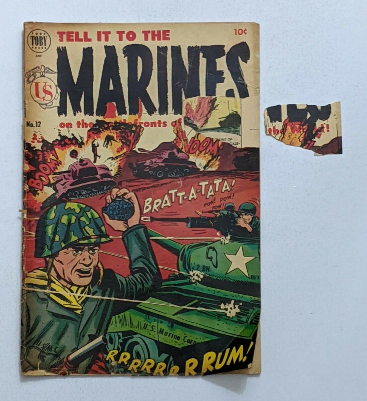 Tell It To The Marines #12 (Mar 1955, Toby) Fair/Good 1.5  