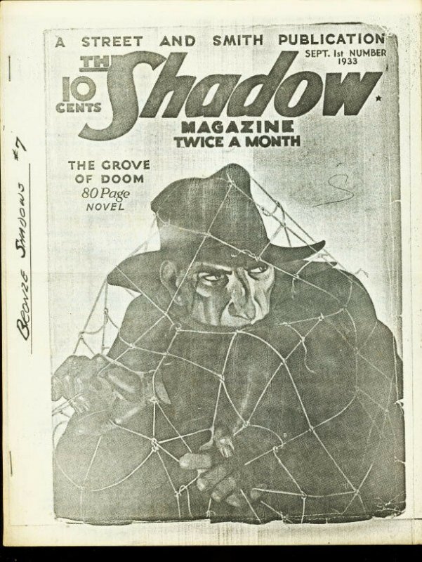 BRONZE SHADOWS 1966 NOV-#7-DOC SAVAGE PULP FANZINE-RARE VG/FN