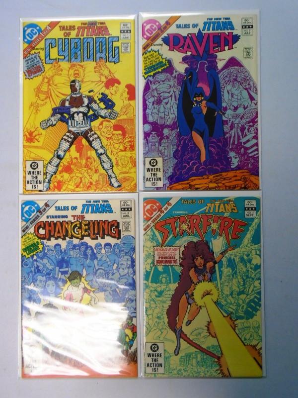 Tales of the New Teen Titans, Set:#1-4, Average 8.0/VF (1982)