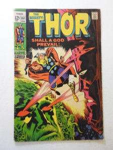 Thor #161 (1969) VG- Condition moisture stain, tape pull fc