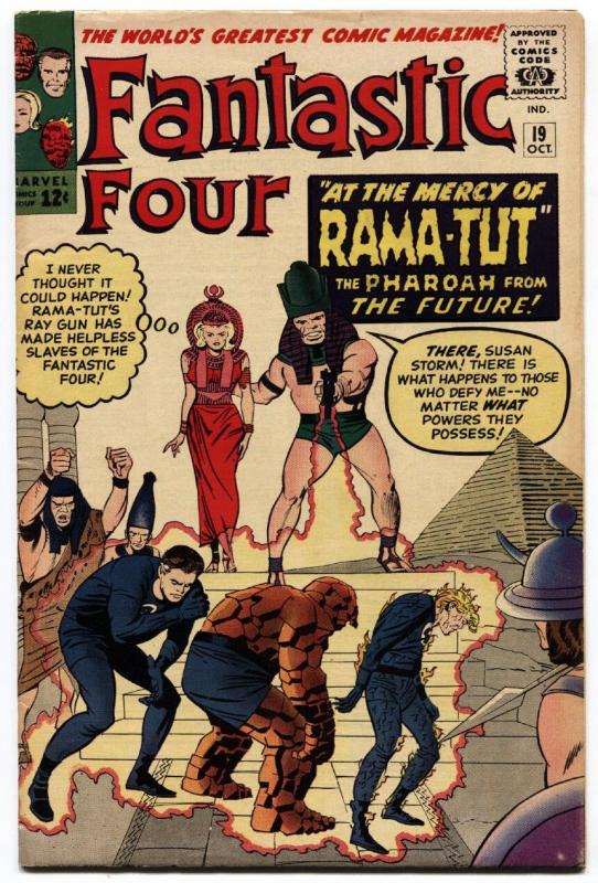 Fantastic Four #19 1963 Rama-Tut Kirby High Grade Marvel VF