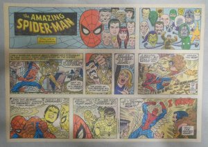 Spiderman Sunday by Stan Lee & John Romita from 11/27/1977 Size: 11 x 15 inches
