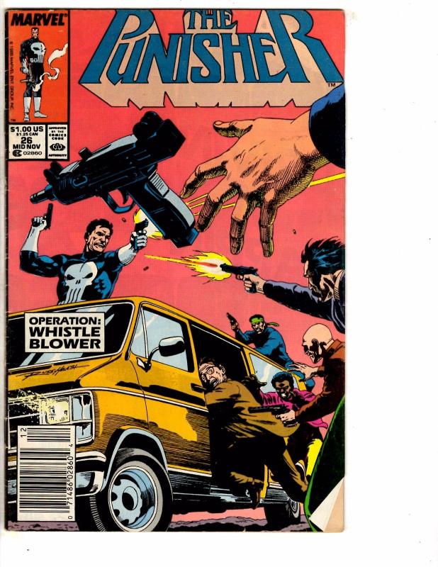 Lot Of 10 Punisher Marvel Comic Books # 25 26 37 38 39 41 43 44 51 52 J209