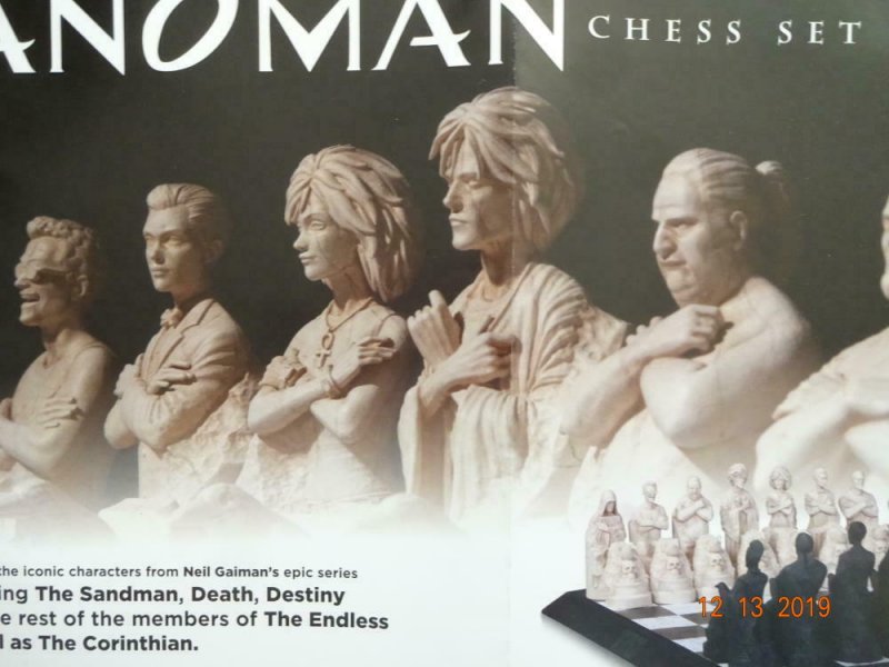 SANDMAN CHESS SET Promo Poster, 11 x 17, 2014, DC,  Unused more in our store 334