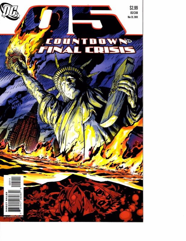 Lot Of 6 Countdown Final Crisis DC Comic Books #6 5 4 3 2 1 J69