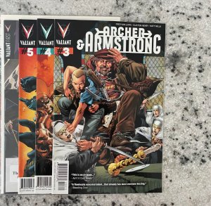 4 Valiant Comic Books Archer & Armstrong 3 4 5 Armor Hunters FCBD J909