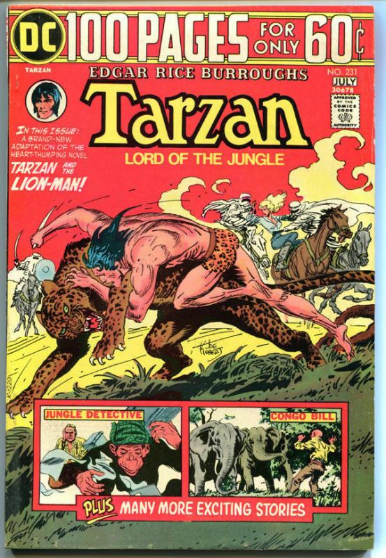 TARZAN of the APES #231, FN, Edgar Rice Burroughs, Joe Kubert,1972,more in store