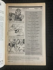 1984 AMAZING HEROES Comic Magazine #52 FN 6.0 Judge Dredd Cover