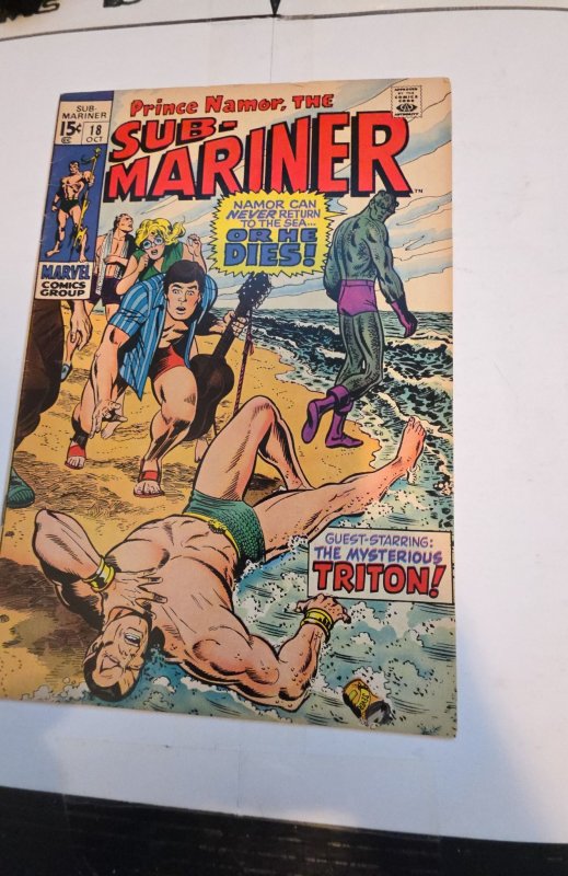 Sub-Mariner #18 (1969)vs Triton of the inhumans