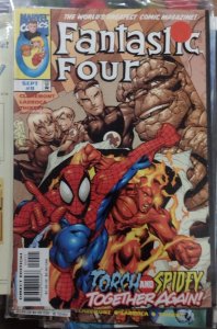 Fantastic Four  # 9  1998  MARVEL DISNEY LEGACY 438   spiderman and torch