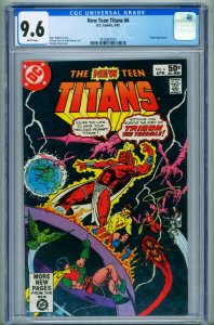 NEW TEEN TITANS #6 CGC 9.6 RAVEN origin comic book  1981 DC 4318361023
