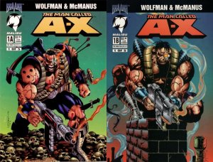 The Man Called A-X #1 (1994-1995) Malibu Comics - 2 Comics