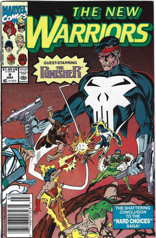 The New Warriors #7 through 10 Newsstand Edition (1991)