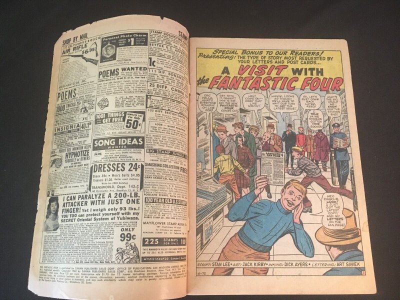 THE FANTASTIC FOUR #11 G+/VG- Condition