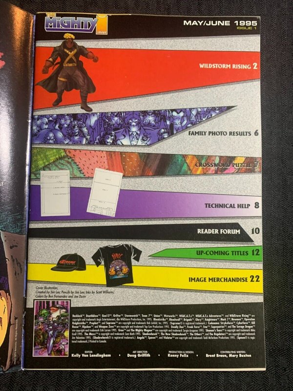 1995 THE MIGHTY IMAGE Magazine #1 FVF 7.0 Wildstorm / Spawn