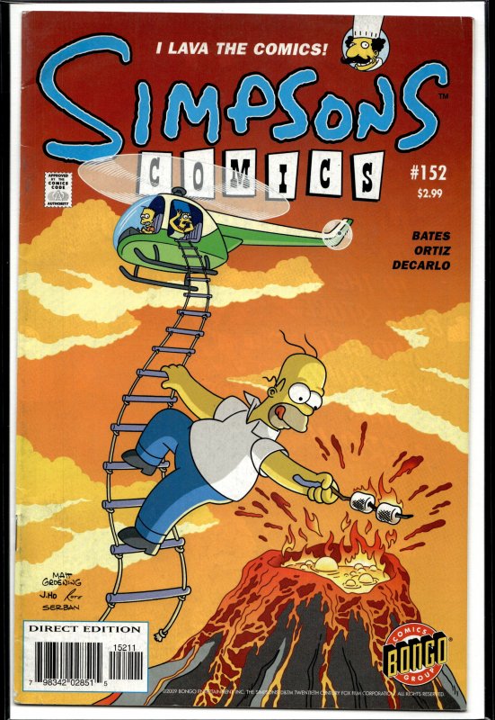 Simpsons Comics #152 (2009) Homer Simpson