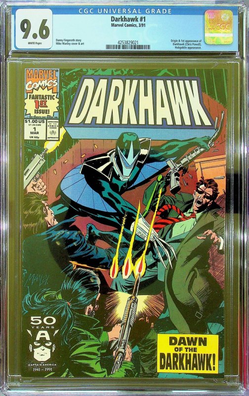 Darkhawk #1 (1991) - CGC 9.6 - Cert#4253829021