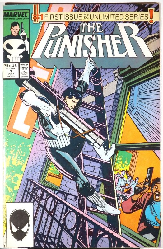 PUNISHER #1 VF+ 1987 1st Solo Ongoing Series Marvel Comics MCU 