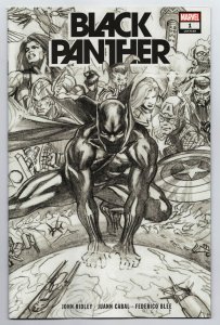 Black Panther #1 Ross 2nd Print Sketch Variant Marvel 2022 NM