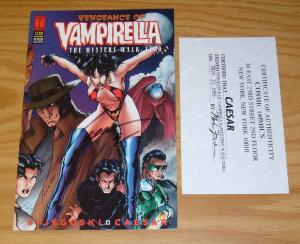 Vengeance of Vampirella #0 VF/NM signed by caesar with COA - harris comics 1995