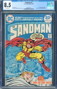 Sandman #1 (Winter 1974, DC) CGC 8.5 – Kirby/Simon, 1st Bronze Sandman