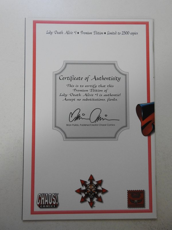 Lady Death: Alive #1 Premium Edition (2001) FN/VF Condition!