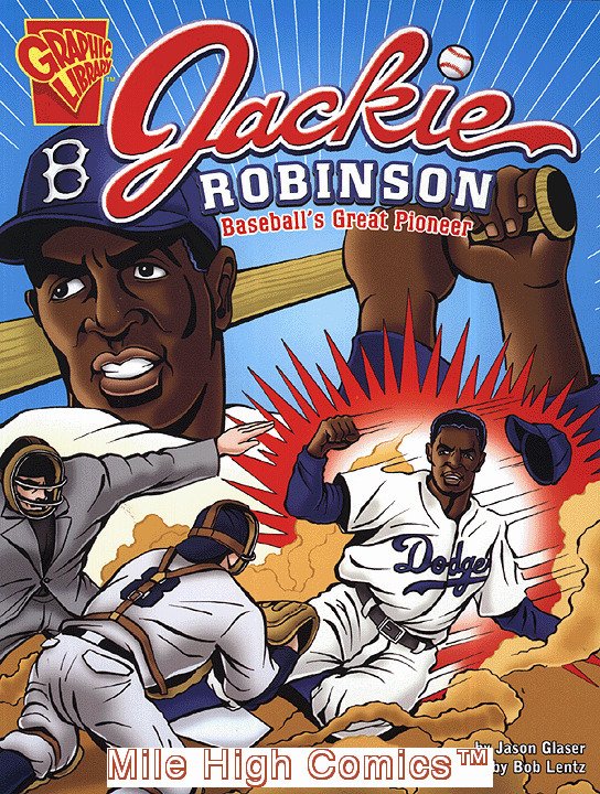 Back cover of Jackie Robinson comic book]