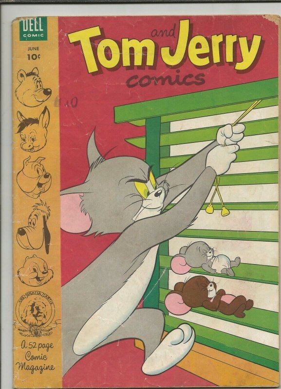 Tom & Jerry Comics #107 ORIGINAL Vintage 1953 Dell Comics Phil Rizzuto Ad