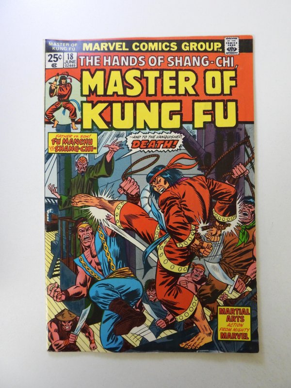 Master of Kung Fu #18 (1974) VF- condition MVS intact