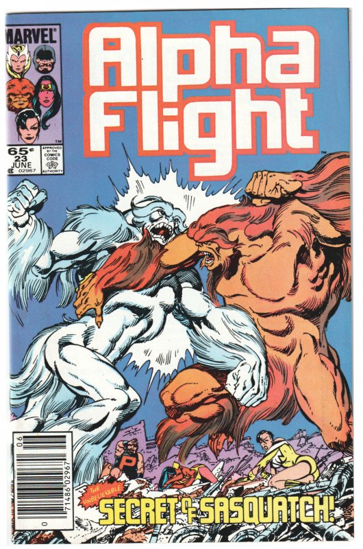 Alpha Flight #23 (1985) Mark Jeweler Variant