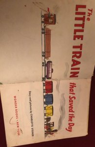 The little train that save the day 1952 wonder book tape on spine