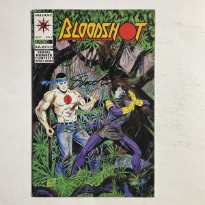 Bloodshot 7 1993 Signed by Jim Shooter Valiant 1st Ninjak VF very fine 8.0