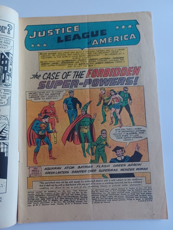 Justice League of America #28  - 1964 - VG
