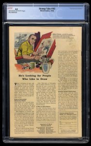 Strange Tales #102 CGC VG 4.0 Off White to White 1st Wizard! Human Torch!