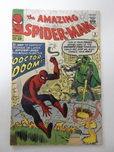 The Amazing Spider-Man #5 (1963) GD Condition tape on bottom of spine