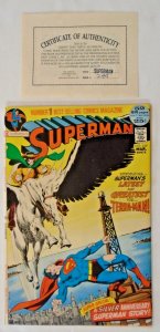 Superman (1958 DC) #249; Mile High II copy with COA! Adams!