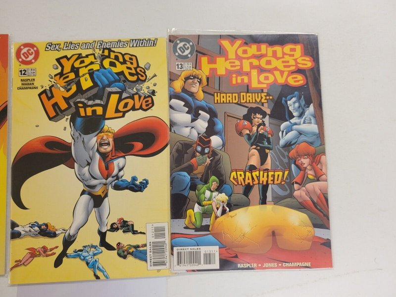 3 Young Heroes In Love DC Comic Books #11 12 13 14 LP6