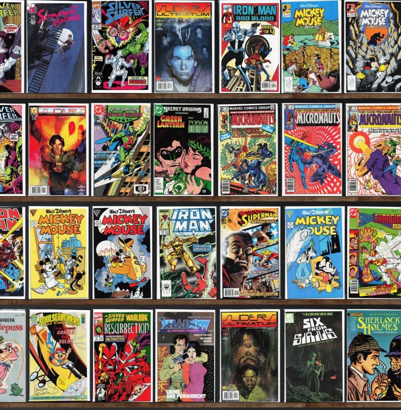 Huge Lot 130+ Comics with Mickey Mouse Adventures, Mickey Mouse & More!