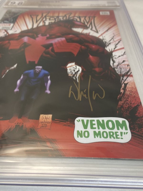 Venom #1 (2018) Variant PXG 9.8 NM/MT Signed by Whilce Portacio! Awesome cover!