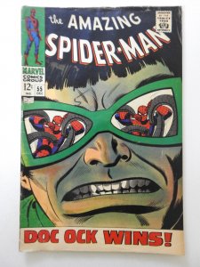 The Amazing Spider-Man #55 (1967) vs Doc Ock! GVG Moisture Stain Bottom Left