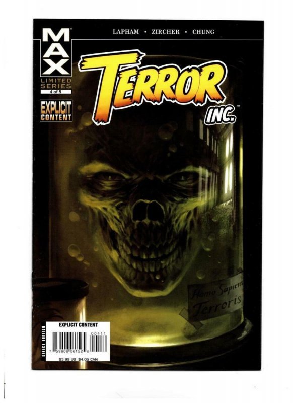 TERROR INC #4, NM-, Decomposing Hitman, David Lapham, 2007, Horror