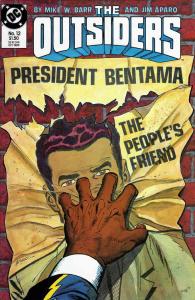 Outsiders, The (1st Series) #12 VF ; DC | President Bentama